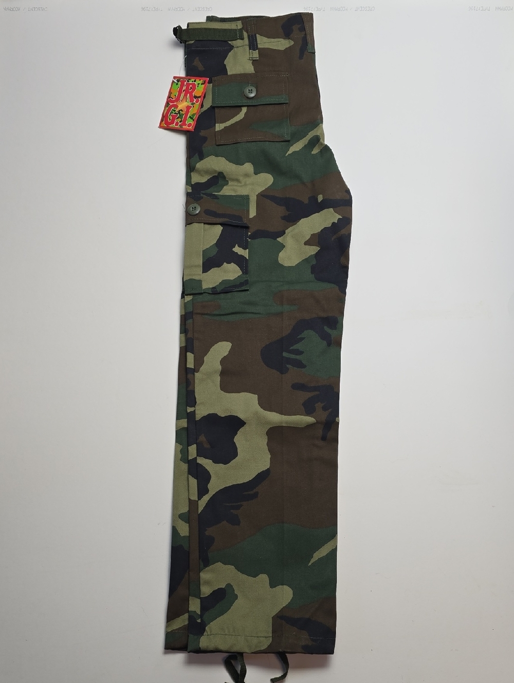 NWT Rothco "Jr G.I." Kid's Camo BDU Cotton Blend Cargo Pants - Boys Size 14